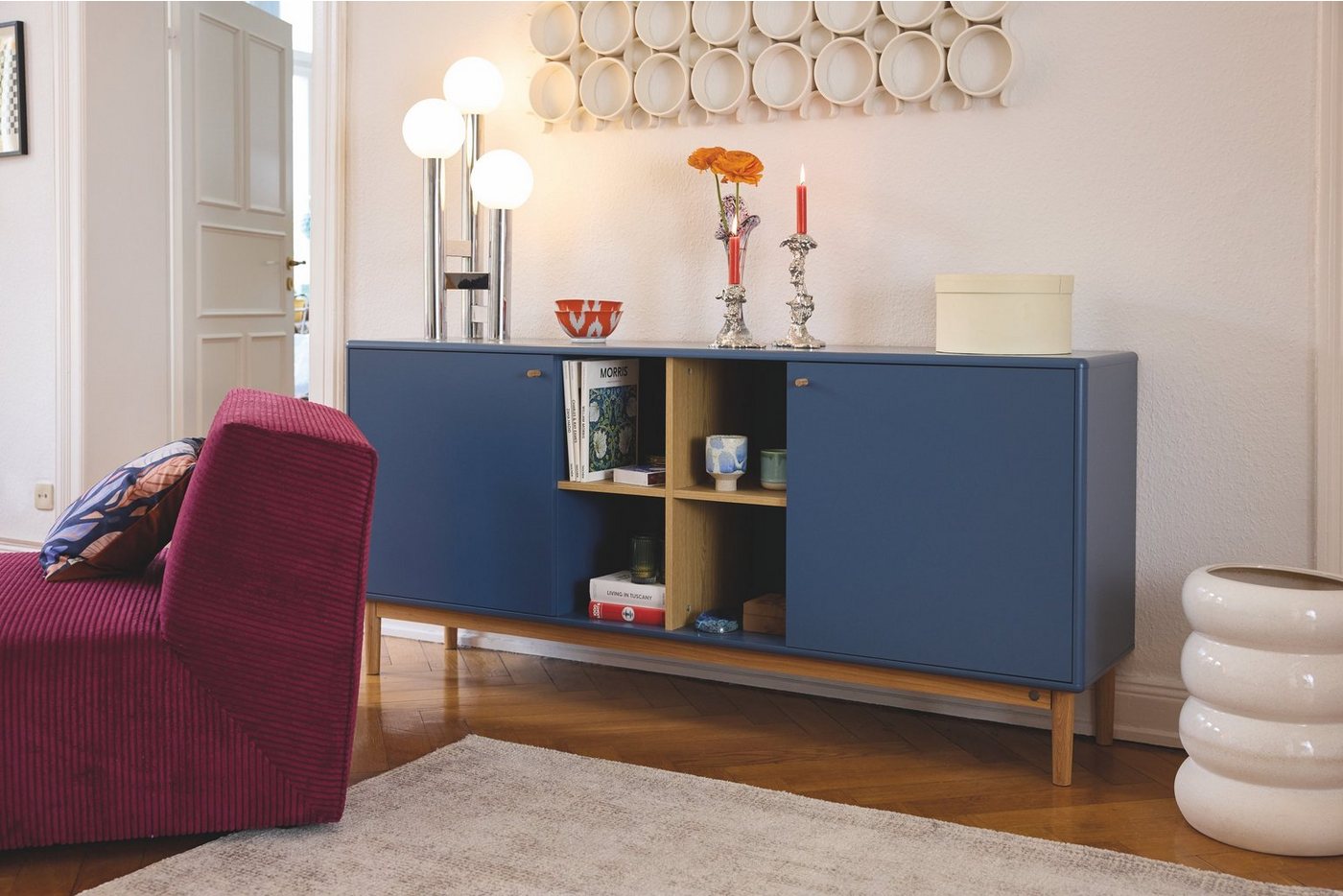 TOM TAILOR HOME Sideboard COLOR LIVING Large Sideboard - in drei schönen Farben, gerundete Kanten aus hochwertig lackiertem MDF, Stylischer Stauraum. von TOM TAILOR HOME