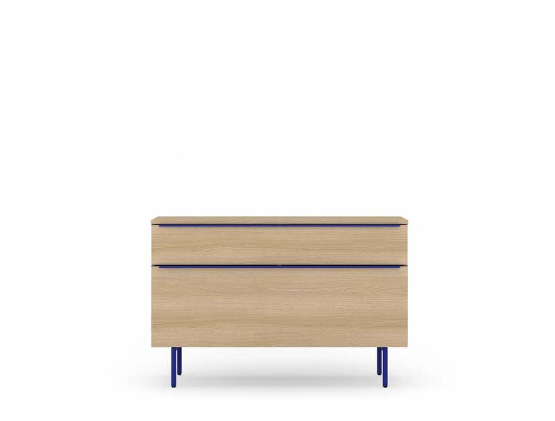 TOM TAILOR HOME Sideboard COLOR PUZZLE Low cabinet 03 - 1S 1K, farbige Griffe u. Füße, Breite 1100 mm – Stauraum mit besonderen Farbkick von TOM TAILOR HOME