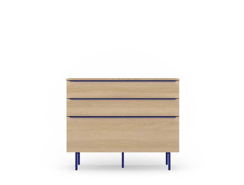 TOM TAILOR HOME Sideboard COLOR PUZZLE Medium Cabinet 06 – 2 Schubladen, 1 Klappe, Breite 1100 mm – Stauraum mit besonderem Farbkick von TOM TAILOR HOME
