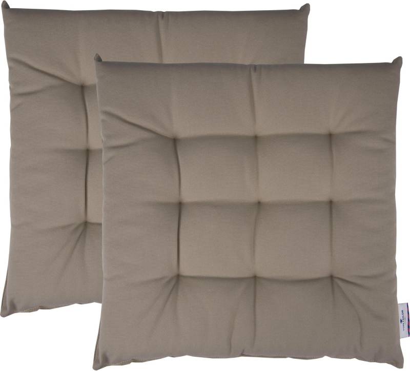 TOM TAILOR HOME Sitzkissen Dove, TOM TAILOR unifarbenes, abgestepptes Sitzkisssen DOVE, 2er Pack von TOM TAILOR HOME