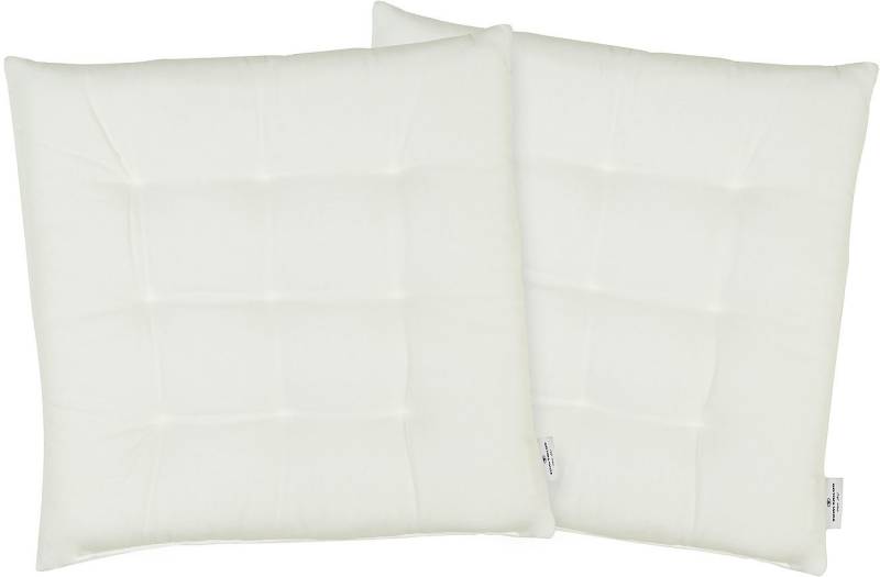 TOM TAILOR HOME Sitzkissen Dove, TOM TAILOR unifarbenes, abgestepptes Sitzkisssen DOVE, 2er Pack von TOM TAILOR HOME