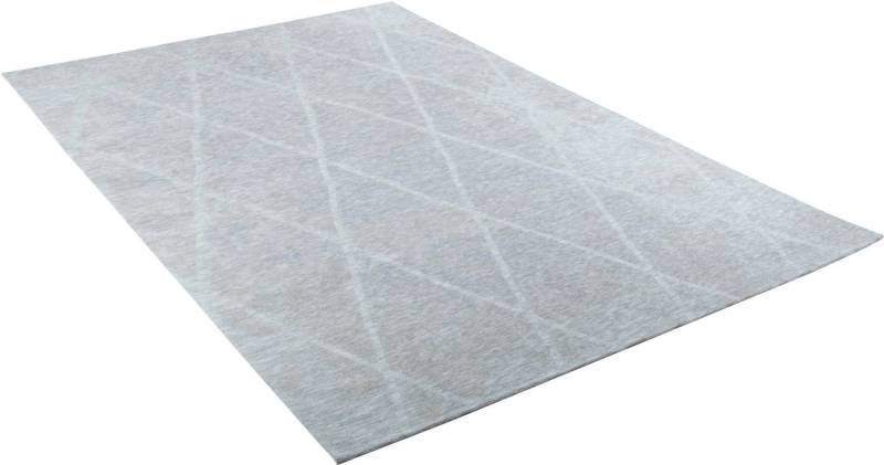 TOM TAILOR HOME Teppich Fine Lines, rechteckig, Höhe: 5 mm, Flachgewebe, Rauten Design, ideal im Wohnzimmer & Schlafzimmer von TOM TAILOR HOME
