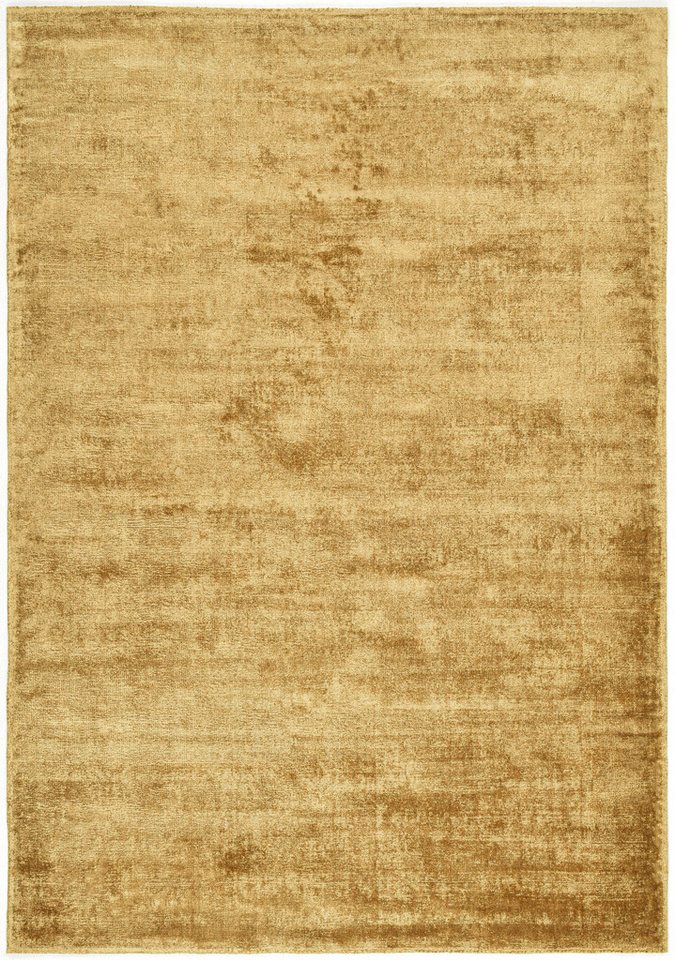 TOM TAILOR HOME Teppich Shine uni, rechteckig, Höhe: 8 mm, Handweb Teppich, 100% Viskose, handgewebt, mit elegantem Schimmer von TOM TAILOR HOME