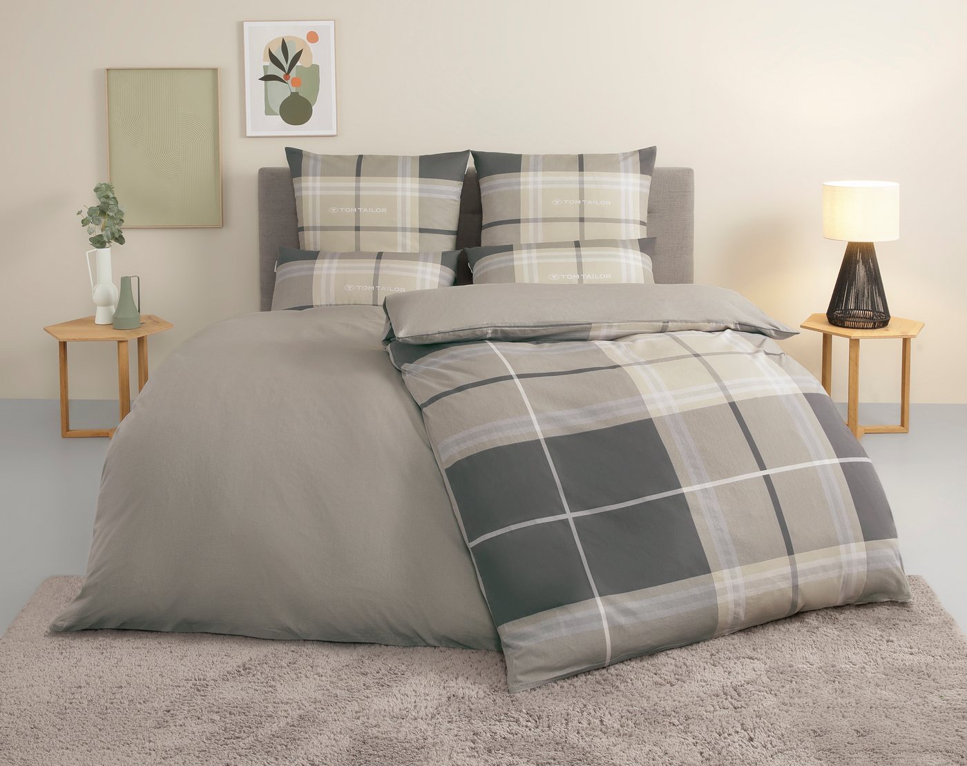 TOM TAILOR HOME Wendebettwäsche Eric in Gr. 135x200 oder 155x220 cm, Renforcé, 3 teilig, mit Reißverschluss, mit GRATIS-Zugabe: Sportbeutel aus 100% Baumwolle TOM TAILOR HOME Wendebettwäsche Eric in Gr. 135x200 oder 155x220 cm, Renforcé, 3 teilig, mit Reißverschluss, mit GRATIS-Zugabe: Sportbeutel aus 100% Baumwolle von TOM TAILOR HOME