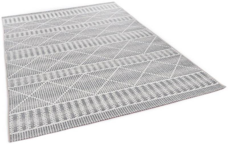TOM TAILOR HOME Teppich Funky Outdoor Geometric, rechteckig, Höhe: 5 mm, Flachgewebe, modernes Rauten Design, Outdoor geeignet, Wohnzimmer von TOM TAILOR HOME