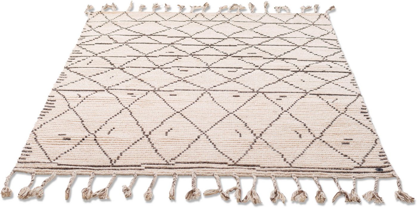 TOM TAILOR HOME Teppich Nomad, rechteckig, Höhe: 5 mm, handgewebt, mit Fransen, Boho-Style von TOM TAILOR HOME