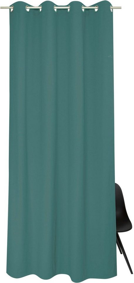 TOM TAILOR HOME Vorhang Dove Signature, Ösen (1 St), blickdicht, Jacquard, mit aufgesticktem Markenlogo von TOM TAILOR HOME