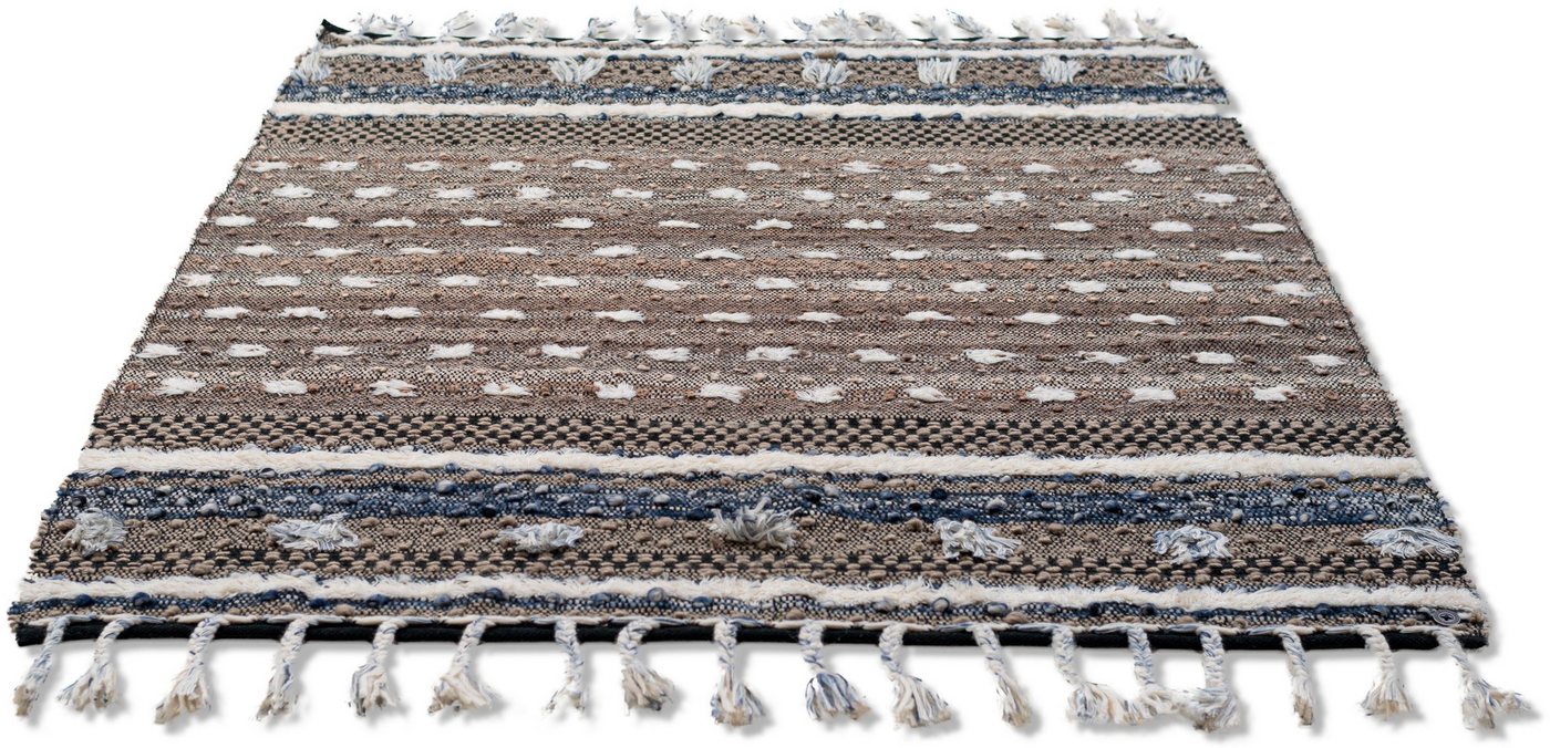 TOM TAILOR HOME Wollteppich Vintage Funky Nature, rechteckig, Höhe: 5 mm, reine Wolle, handgewebt, mit Fransen TOM TAILOR HOME Wollteppich Vintage Funky Nature, rechteckig, Höhe: 5 mm, reine Wolle, handgewebt, mit Fransen von TOM TAILOR HOME