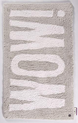 Badezimmerteppich | Badematte | Oekotex | Waschbar | 100% Baumwolle | 70 x 120 cm; Silber | Tom Tailor - Cotton Design von TOM TAILOR