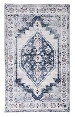 Oriental Bath | Teppich aus 100% Polyester (Microfaser) | maschinell bedruckt | Größe: 60 x 100 cm | Farbe: Grau | Tom Tailor von TOM TAILOR