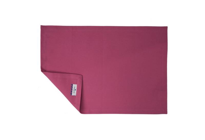 Platzset, DOVE Tisch Set 6 teilig, TOM TAILOR, (6-St), 35 x 50 cm in Magenta von TOM TAILOR