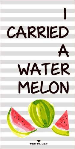 TOM TAILOR 0110375 Strand- und Liegetuch Velours Water MELON 1x 85x160 cm Silver von TOM TAILOR