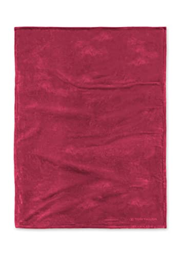 TOM TAILOR 0237798 Wohndecke Angorina-Fleece Microfaser Super Soft 1x 150x200 cm cherry red von TOM TAILOR