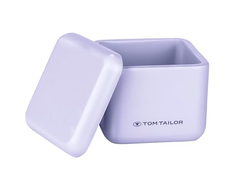 TOM TAILOR Aufbewahrungsdose mit Deckel, dekorative Aufbewahrungsbox für Kosmetik- und Pflegeprodukte, praktischer Organizer für Badezimmer und Küche, Lilac von TOM TAILOR