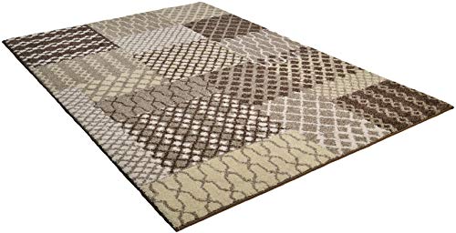 Designerteppich; extra robust und maschinell gewebt | Größe: 57 x 90 cm; Farbe: Beige | Tom Tailor - Cozy Living von TOM TAILOR