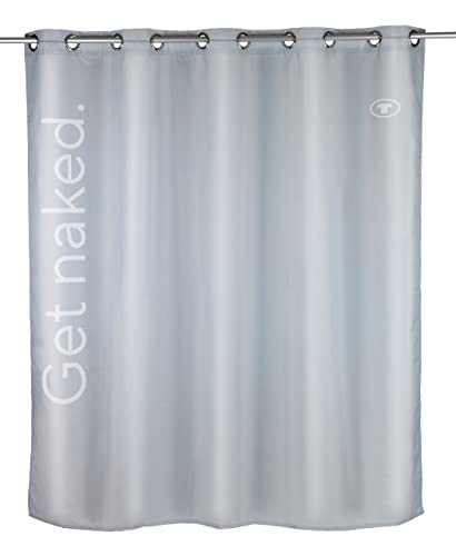 TOM TAILOR Duschvorhang Get Naked Grey bei 30 °C waschbar Grau von TOM TAILOR