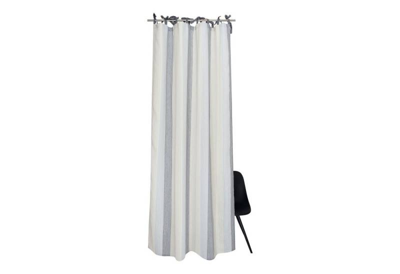 TOM TAILOR Gardine STROKE Halbtransparenter Schlaufenvorhang (1 St), Polyester, 130 x 250 cm in Grau von TOM TAILOR
