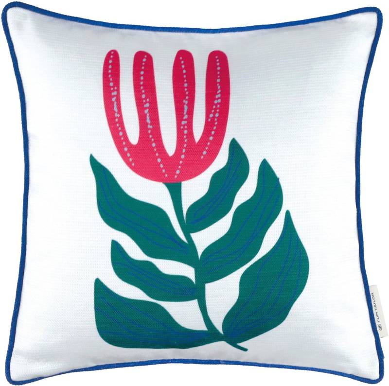 TOM TAILOR Kissenhülle Tropical Flower, (1 Stück) von TOM TAILOR