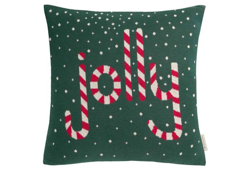 TOM TAILOR Kissenhülle WEIHNACHTSKISSEN Zierkissenhülle, (1 Stück), 45 x 45 cm in Grün von TOM TAILOR