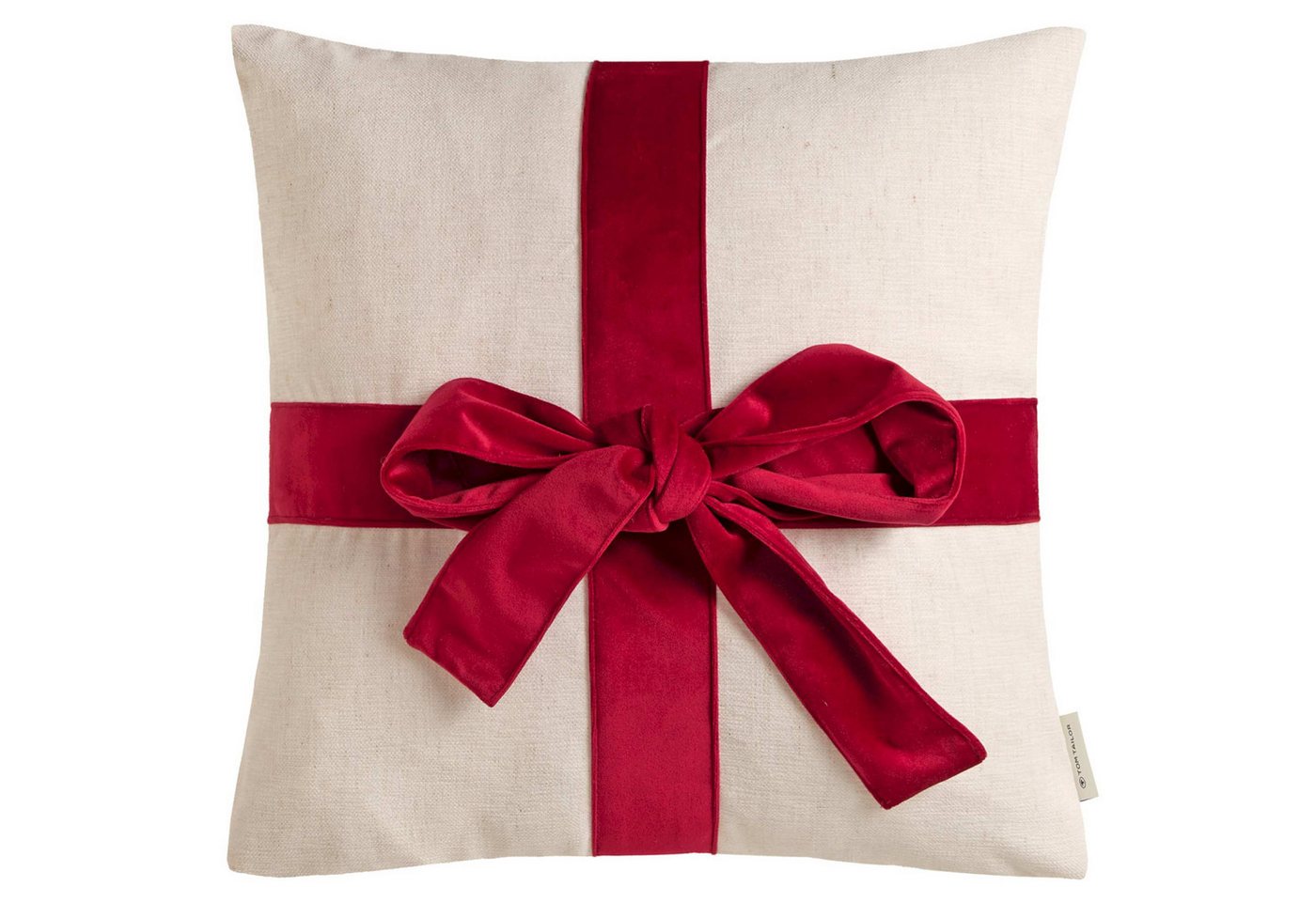 TOM TAILOR Kissenhülle WEIHNACHTSKISSEN Zierkissenhülle, (25 Stück), 45 x 45 cm in Rot von TOM TAILOR