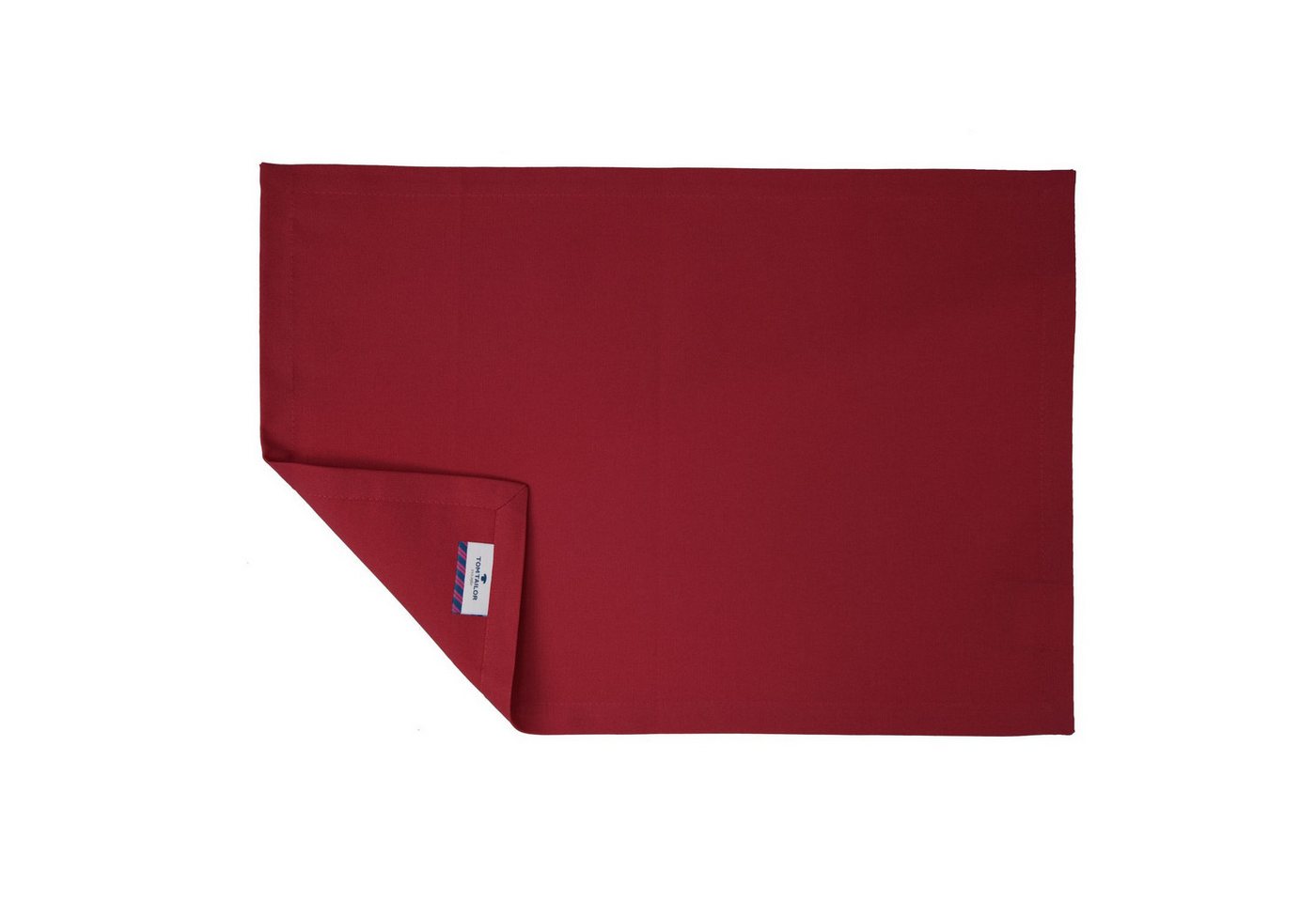TOM TAILOR Platzset DOVE Tisch Set, (Spar-Set, 6-St), 35 x 50 cm in Dunkelrot von TOM TAILOR