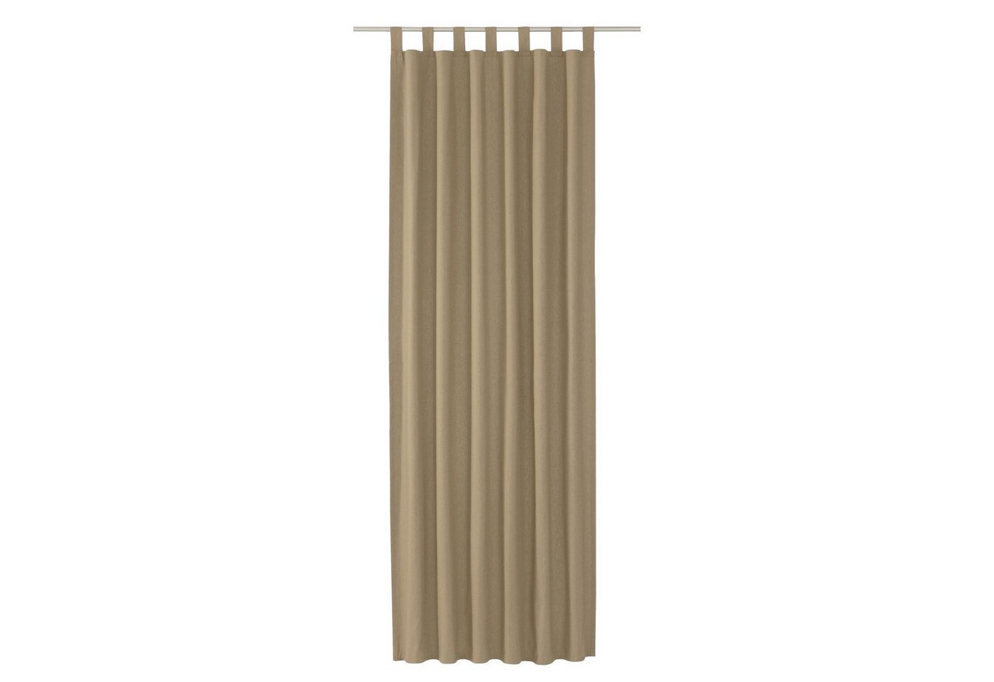 TOM TAILOR Vorhang DOVE Blickdichter Schlaufenvorhang, Schlaufe (1 St), Baumwolle, 140 x 255 cm in Beige von TOM TAILOR