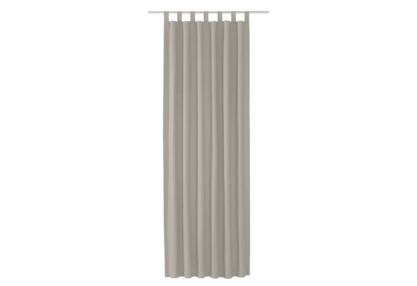 TOM TAILOR Vorhang DOVE Blickdichter Schlaufenvorhang, Schlaufe (1 St), Baumwolle, 140 x 255 cm in Hellgrau von TOM TAILOR