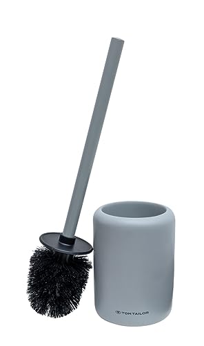 TOM TAILOR WC-Garnitur Grey auswechselbarer Bürstenkopf Grau von TOM TAILOR