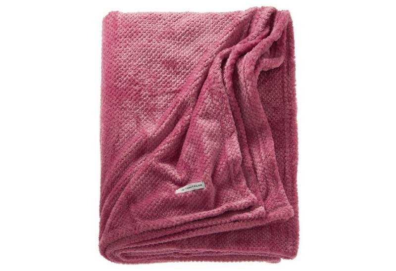 TOM TAILOR Tagesdecke STRUCTURE Tagesdecke, 140 x 190 cm in Beere von TOM TAILOR