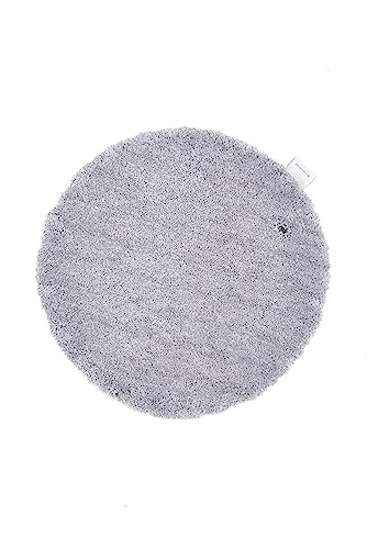 Teppich aus 100% Polyester; handgetuftet | Größe: 90 cm rund; Farbe: Grau | Tom Tailor - Cozy Bath von TOM TAILOR
