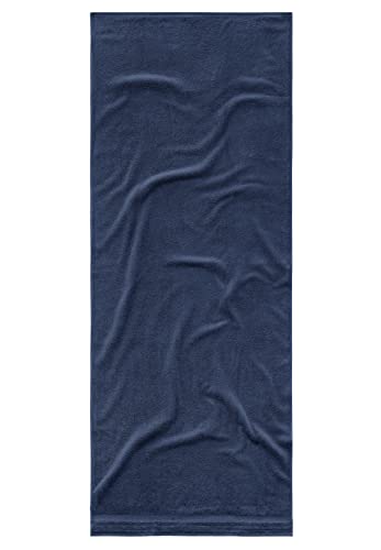 TOM TAILOR 0100111 Frottier Strand- und Liegetuch Uni Basic, gekämmte Baumwolle, stückgefärbt 1x 80x200 cm navy von TOM TAILOR