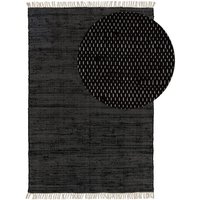 Benuta Basic Baumwollteppich TOM Schwarz 80x150 cm - Handgewebter Wohnzimmer Teppich - 100% Recycelte Baumwolle - Für Fußbodenheizung geeignet Benuta Basic Baumwollteppich TOM Schwarz 80x150 cm - Handgewebter Wohnzimmer Teppich - 100% Recycelte Baumwolle - Für Fußbodenheizung geeignet von TOM