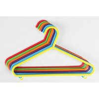 TOM - 24x 6er Set Kinder Kleiderbügel bunt mini klein Kleidung aufhängen Kunststoff von TOM