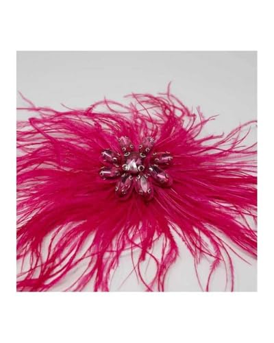TOMASELLI MERCERIA Anwendung Mode Struck Feder mit Diadema Strass Form Blume - Fuchsie von TOMASELLI MERCERIA