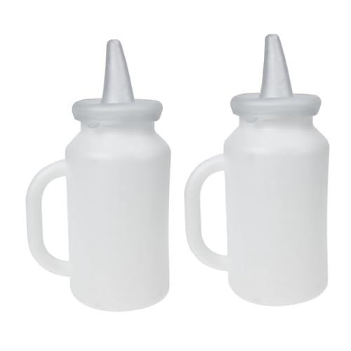 TOMETURE 2 Stück Silikon Babyflaschen Kälberfütterer Kälber Stillmilchflasche Kälber Stillflasche Mit Griff Haustier Stillflasche Praktischer Kälbermilchbehälter Zuverlässige Kälber von TOMETURE