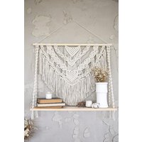 Boho Makramee Wandregal, Wandkunst Zur Aufbewahrung Und Organisation, Dekoration Für Den Eingangsbereich Boho Makramee Wandregal, Wandkunst Zur Aufbewahrung Und Organisation, Dekoration Für Den Eingangsbereich von TOMRISDECO