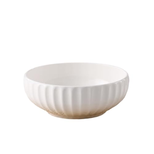 Salatschüsseln Porzellanschüsseln, Keramiksuppenschüsseln, große Schüssel als Ramenschüsseln, Salatschalen, for Haferflocken, Chip Schüsseln für die Küche (Size : 3000ML) von TOMYEUS