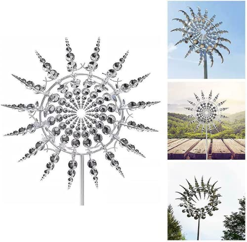 Magic Metal Windmill - Kinetic Sculptures Garden Decoration on The Courtyard Terrace, Windmill Wind Catcher von TOMYEUS