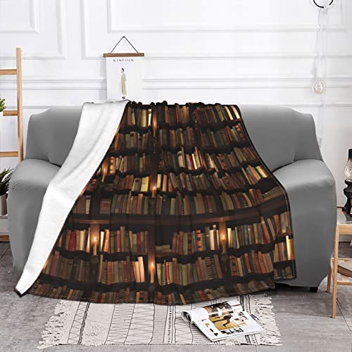 TONAUA Bibliothek Bücherregal Buchdecke, Flanell, ultraweich, warm, gemütlich, Abdeckung/leichte Sofadecke/Klimaanlagendecke von TONAUA