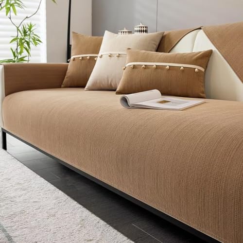 TONAUA Sofabezug, Rutschfester Sofaschoner, Couchbezug L Form 1/2/3/4 Sitzer, Sofa Überzug Ecksofa, Hund Katze Sofa Cover, Sofadecken Für Sitzfläche von TONAUA