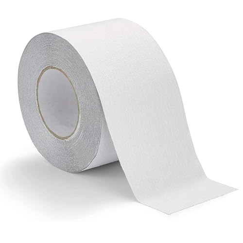 TONAUP Antirutsch Klebeband, 10cm x 10m Antirutsch Band Selbstklebend, Wasserdicht Antirutsch Treppenstufen Für Schützt Ältere Menschen, Kinder Haustiere vor Ausrutschen und Stürzen, Transparent von TONAUP