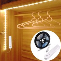 1 m 60-LED-Lichtstreifen, LED-Nachtlicht für den Schrank mit Bewegungsmelder, Verwendung für: Schrank, Unterbett, Küche, Kleiderschrank usw. [Weiß 1 m 60-LED-Lichtstreifen, LED-Nachtlicht für den Schrank mit Bewegungsmelder, Verwendung für: Schrank, Unterbett, Küche, Kleiderschrank usw. [Weiß von TONCHEAN