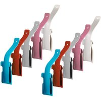 10er-Pack Schuhlöffel, Schuhheber, kurzer und fauler Schuhhelfer, Schuhlöffel aus Kunststoff für ältere Menschen, Behinderte und Kinder (Weiß, Rosa, von TONCHEAN