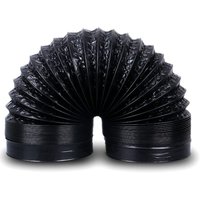 150 mm x 6 m schwarzes Abluftrohr, Aluminium-Lüftungsrohr für Klimaanlage und Luftentfeuchter von TONCHEAN