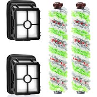 Tonchean - 2er-Pack Ersatzfilter und 2er-Pack Bürstenrolle für Haustiere für Bissell Crosswave 3-in-1-Allzweckstaubsauger für Bissell CrossWave 1866 von TONCHEAN
