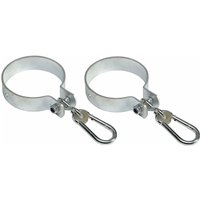 2er Set Schaukelhaken mit Karabiner für Rundbalken ø 2,5cm von TONCHEAN