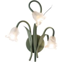 3-flammige LED-Wandleuchte in Kristallblumenform für den Innenbereich von TONCHEAN