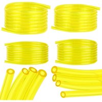 4-teiliger Kraftstoffschlauch, 1,5 m, gelb, transparent, Ölschlauch (2 x 3,5 mm, 2,5 x 5 mm, 3 x 5 mm, 3 x 6 mm) für Rasenmäher, Rasenmäher, von TONCHEAN