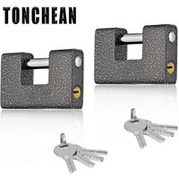 70 mm Vorhängeschloss mit Schlüssel, robustes Vorhängeschloss für den Außenbereich mit 8 Schlüsseln (2er-Pack), großes einteiliges Vorhängeschloss von TONCHEAN