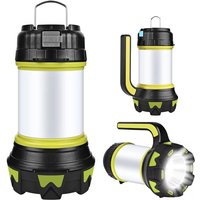 Campinglaterne, per USB wiederaufladbares LED-Campinglicht, dimmbare, wasserdichte IP65-Multifunktions-tragbare Laterne mit Magnet, Powerbank (grün) von TONCHEAN
